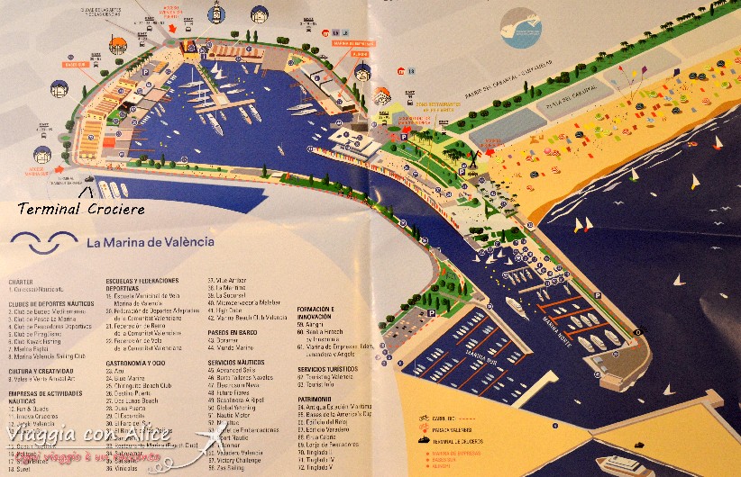 mappa porto Valencia