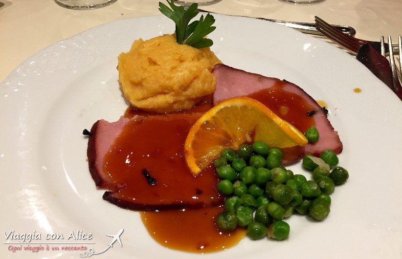 Piatto alla cena su MSC Splendida