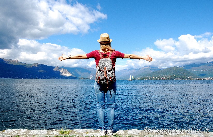 Splendido panorama sul lago maggiore