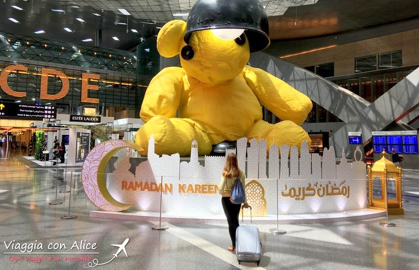 Lo scalo all'aeroporto di Doha