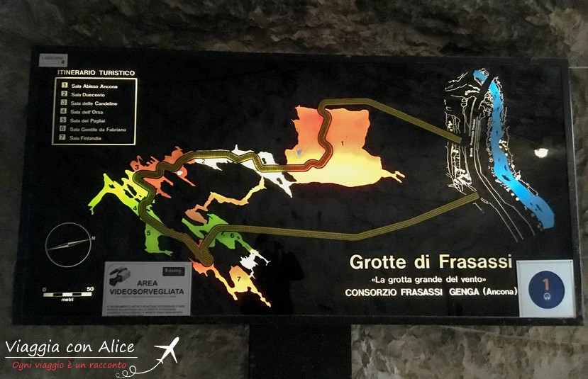percorso grotte di frasassi