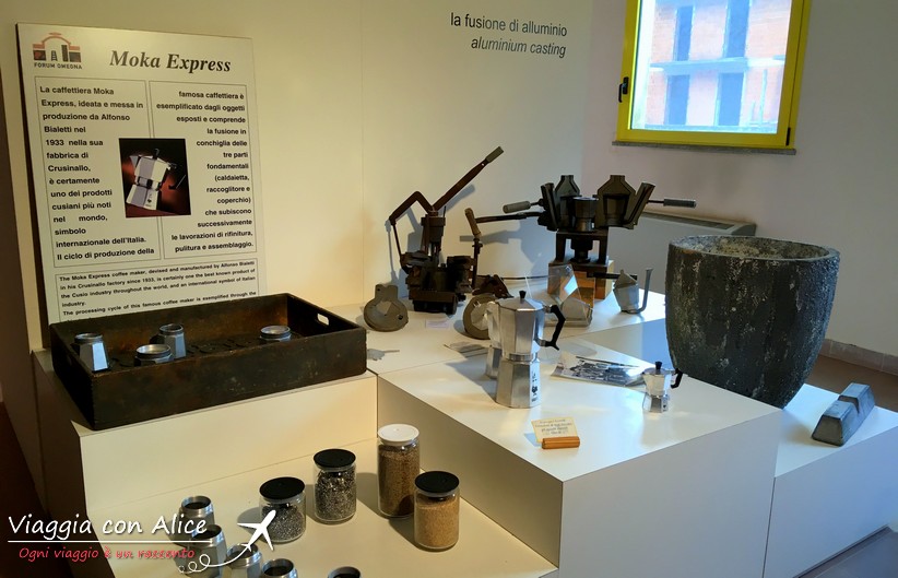 Il Museo Forum di Omegna raccoglie oggetti casalinghi prodotti nelle vicinanze tra cui anche la Moka, nata qui