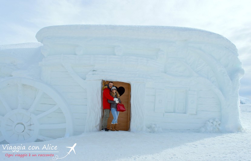 chalet di neve
