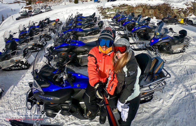 motoslitta a madesimo