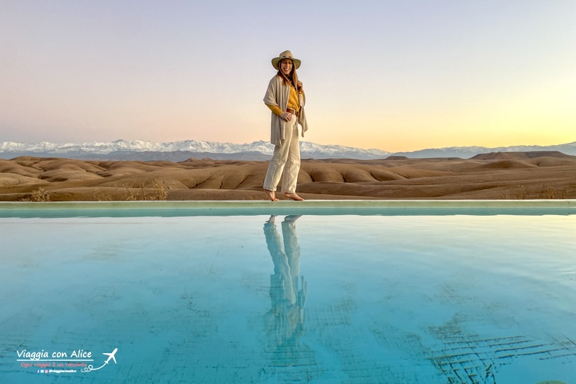 Dormire una notte nel deserto di Agafay in Marocco
