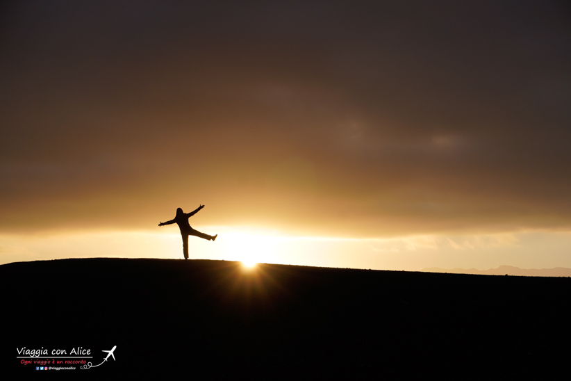 tramonto nel deserto di Agafay